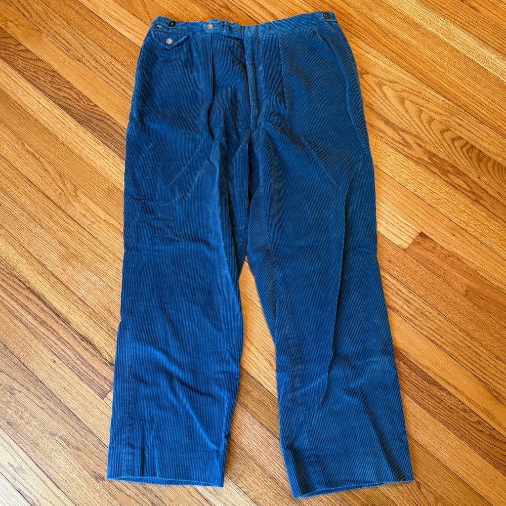 Blue Corduroy Men's Pants